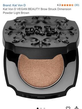 Kat Von D Brow Struck Dimension Powder Light Brown BNIB
